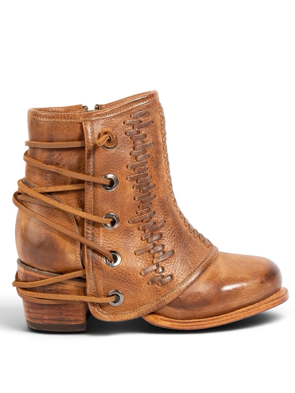 Freebird | Cedrick Handmade Leather Booties Tan with Box | 6
